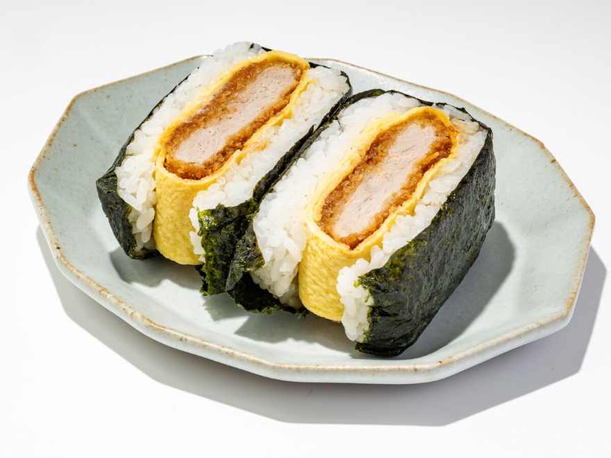 Fillet and bonito nigiri sandwich