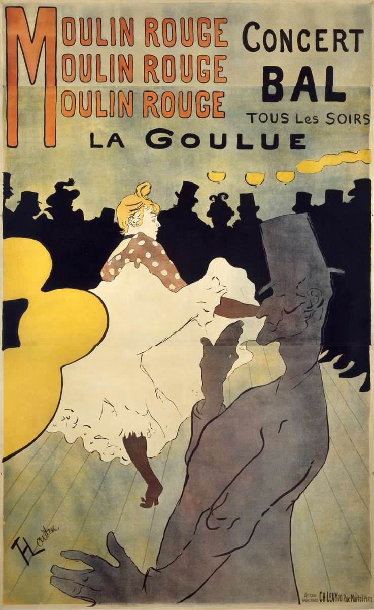 Henri de Toulouse-Lautrec, "Moulin Rouge, La Goulue", 1891