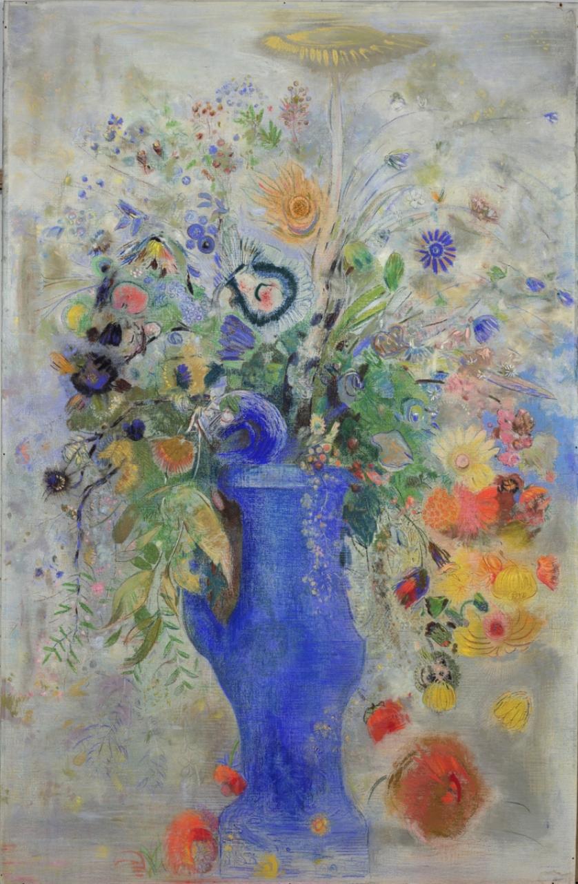 Odilon Redon "Grand Bouquet" 1901 Pastel