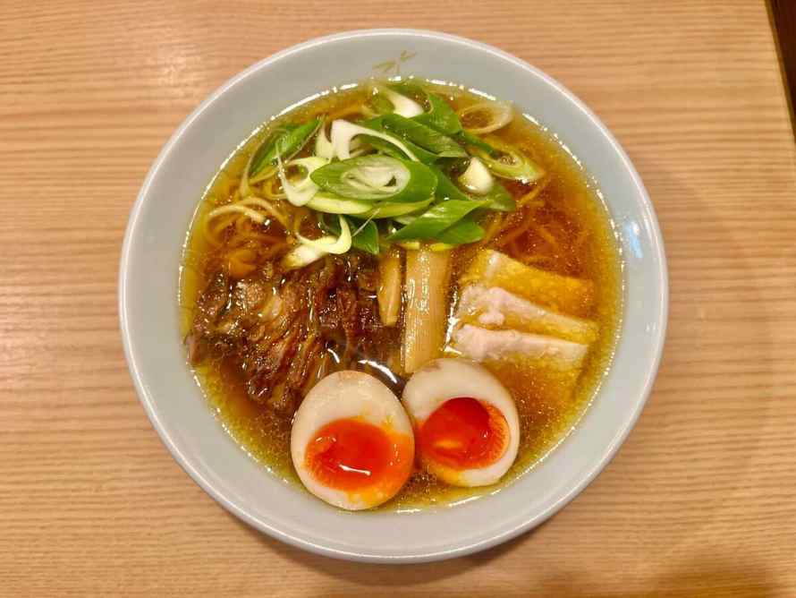 Soy sauce ramen with seasoned egg